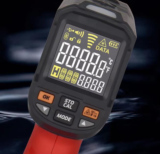 Industrial Laser Thermometer Gun - Thermomètre infrarouge industriel haute température, pistolet