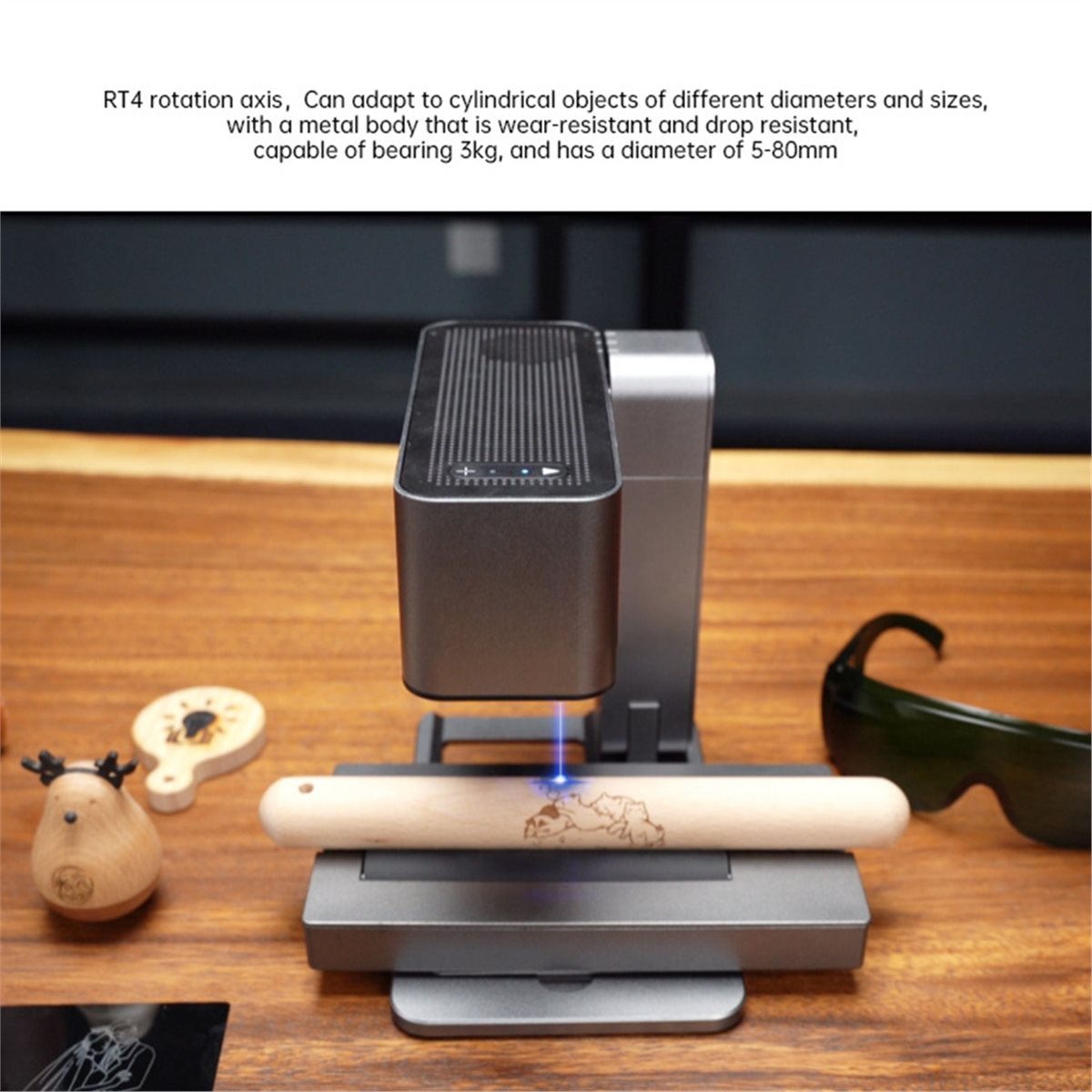 Rotary Axis Laser Engraver - R4 Rotary pour machine de gravure