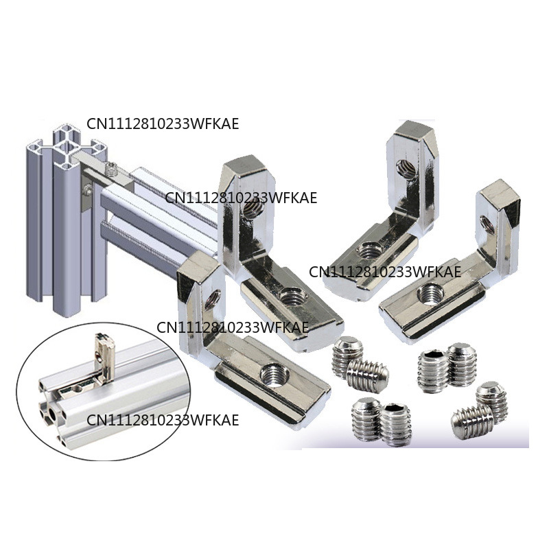 Aluminum T-Slot Profile - 10 pièces de connecteurs d'angle intérieurs