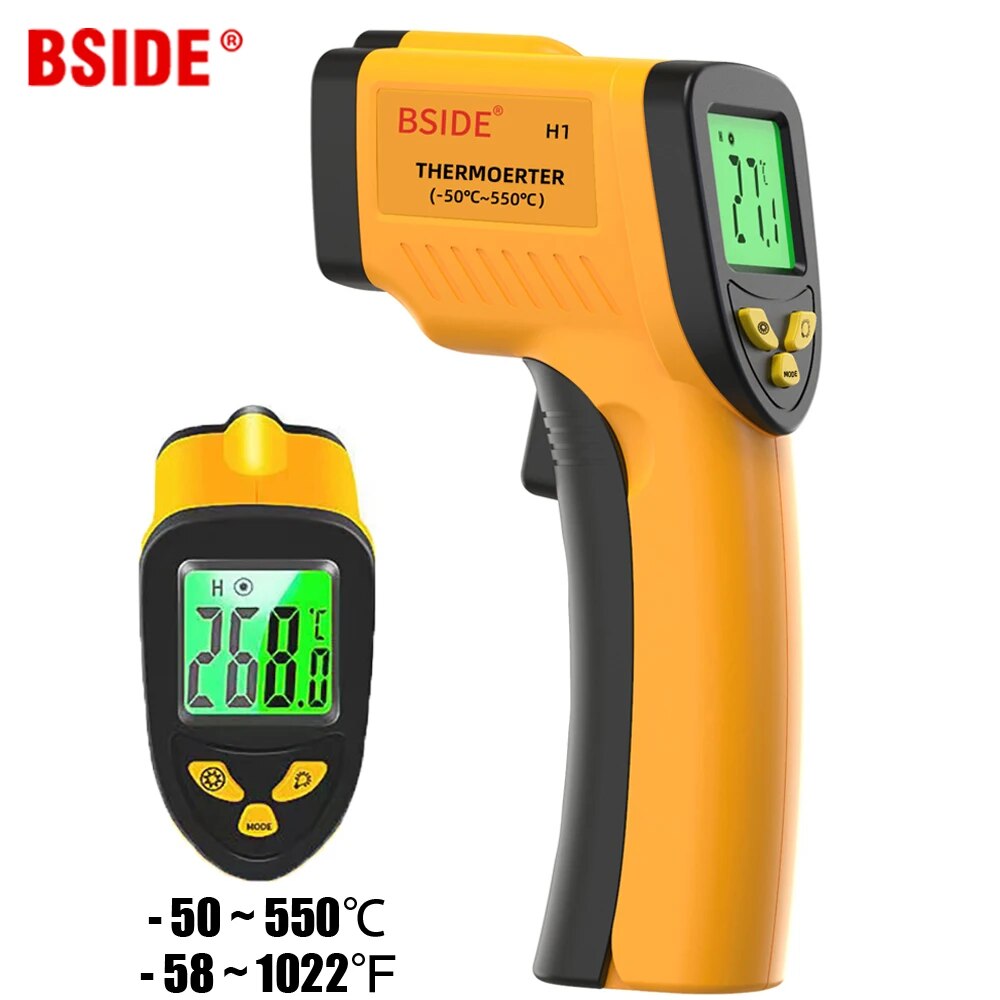 Industrial Laser Thermometer Gun - Therye.com-Pistolet laser numérique infrarouge C, sans