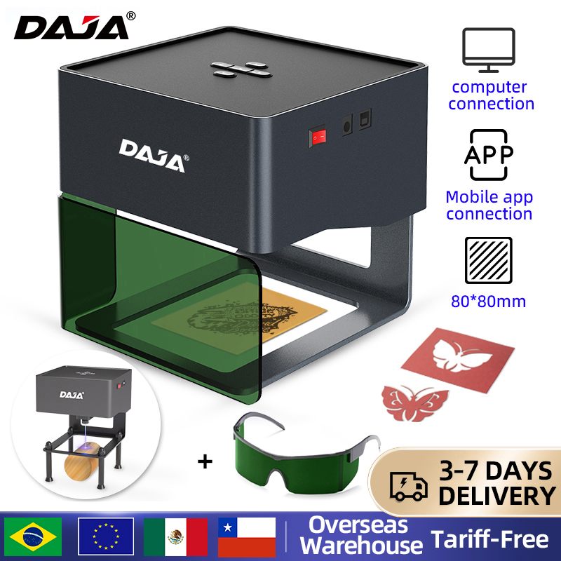 Rotary Axis Laser Engraver - DAJA DJ6 Mini graveur Laser Portable