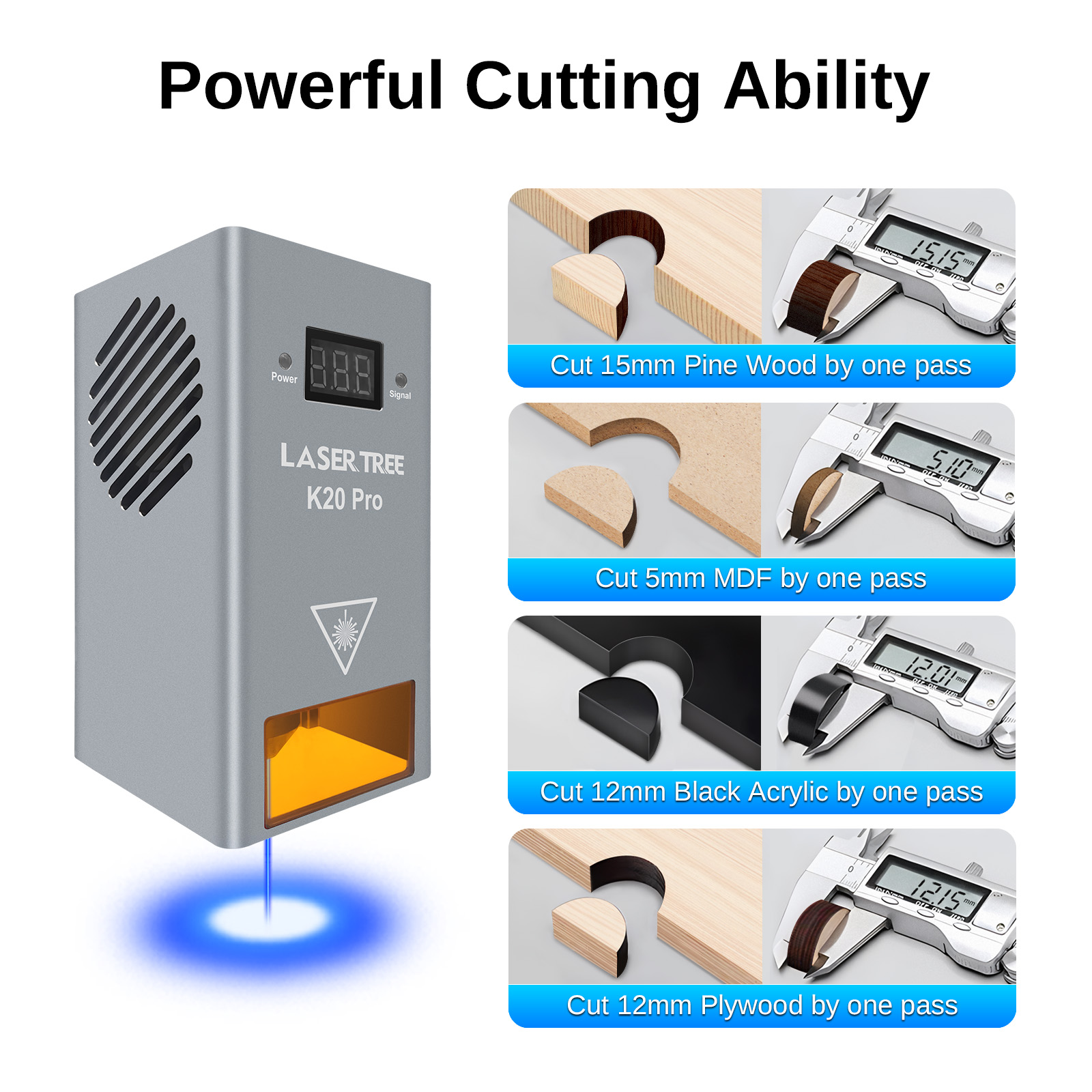 Tête LASER 20W, puissance opti - Metal Laser Cutter Head avis et prix