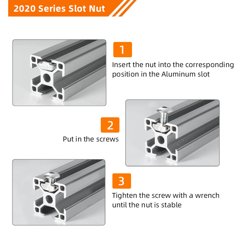 Kit de vis écrous en T, écrou  - Aluminum T-Slot Profile avis et prix