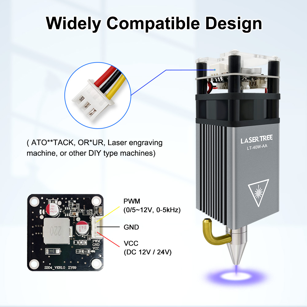 LASER Lanka E 5W Laser Tech av - Metal Laser Cutter Head avis et prix
