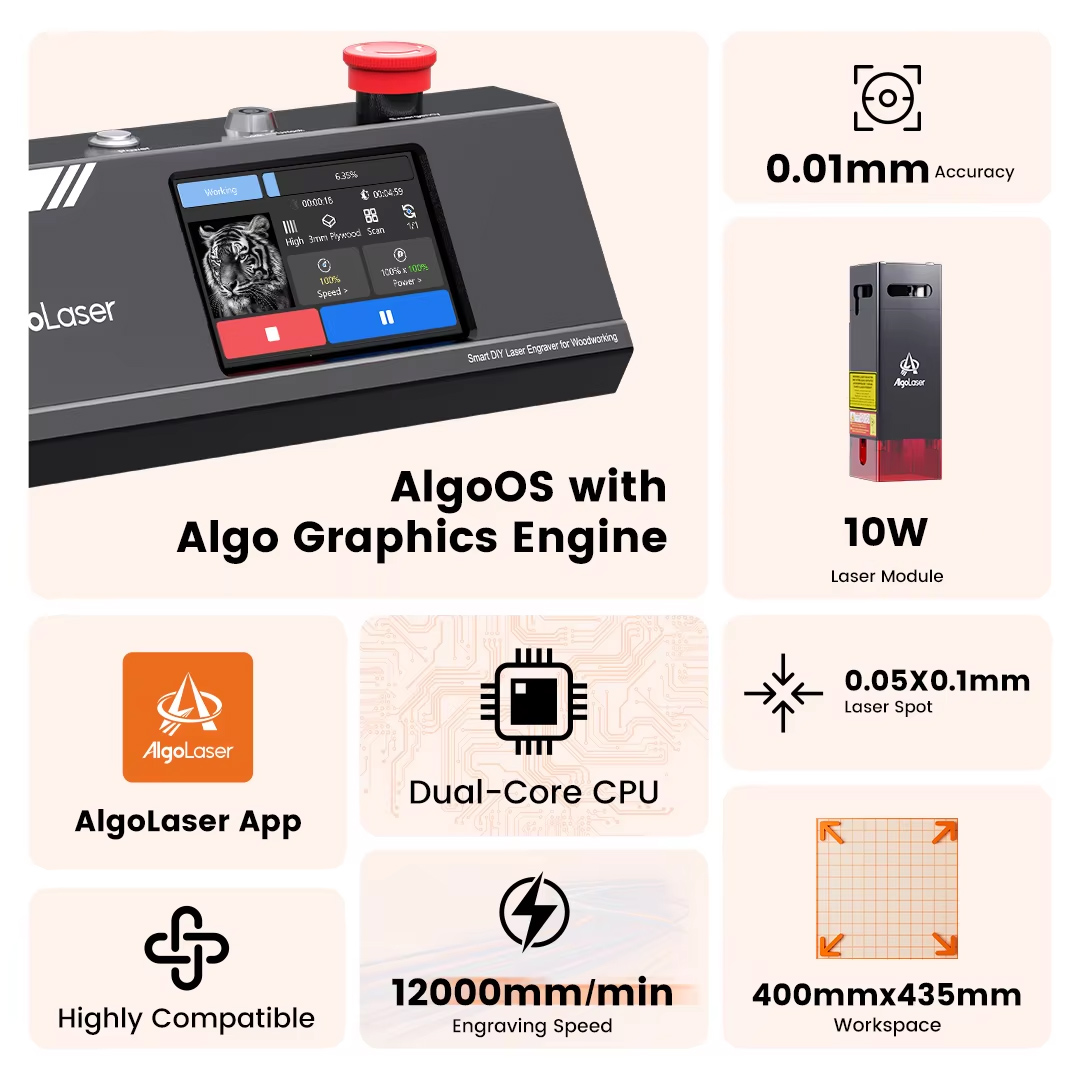 Algolaser bricolage Table 40*4 - Industrial Laser Engraver For Metal avis et prix