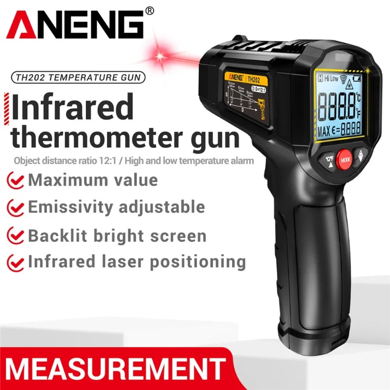 ANENG TH202 Thermomètres indus - Industrial Laser Thermometer Gun avis et prix