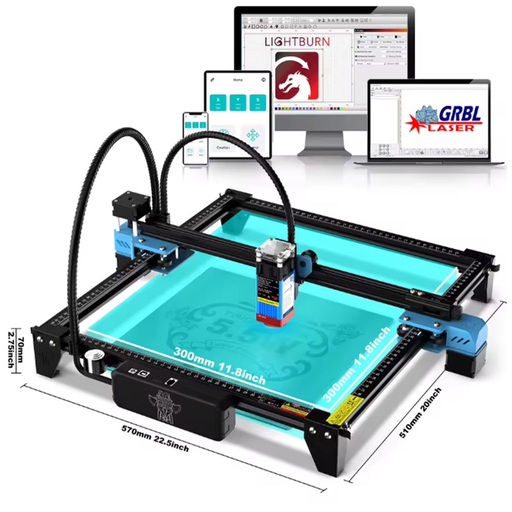 TwoTrees TTS-55 Pro/TTS-10 Pro - Rotary Axis Laser Engraver avis et prix