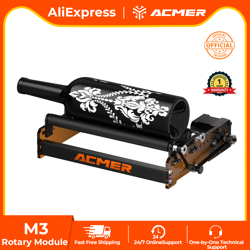 Rouleau rotatif laser ACMER M3 - Rotary Axis Laser Engraver avis et prix