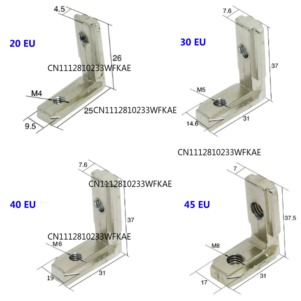 10 pièces de connecteurs d'ang - Aluminum T-Slot Profile avis et prix