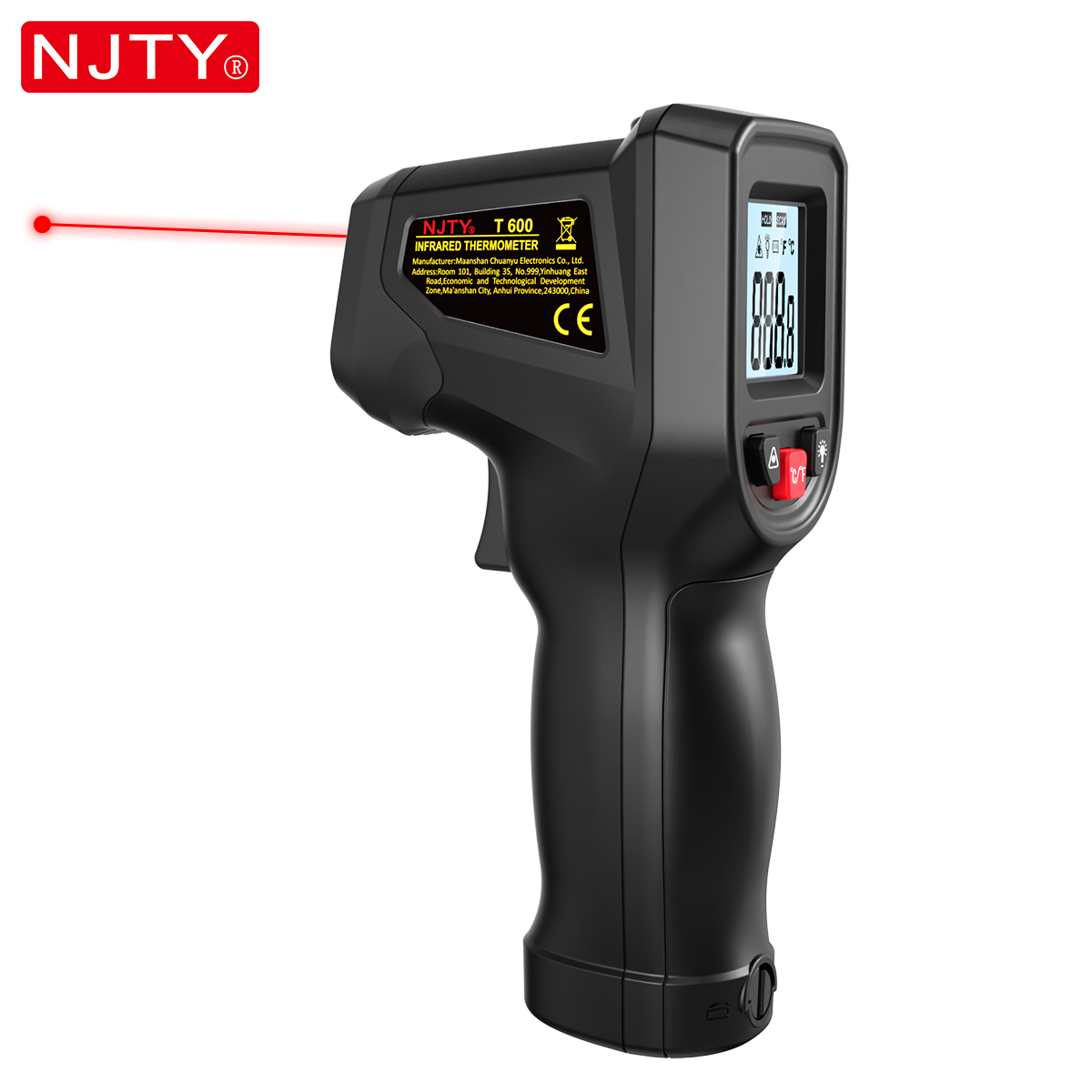 NJTY T600 Thermomètre infrarou - Industrial Laser Thermometer Gun avis et prix