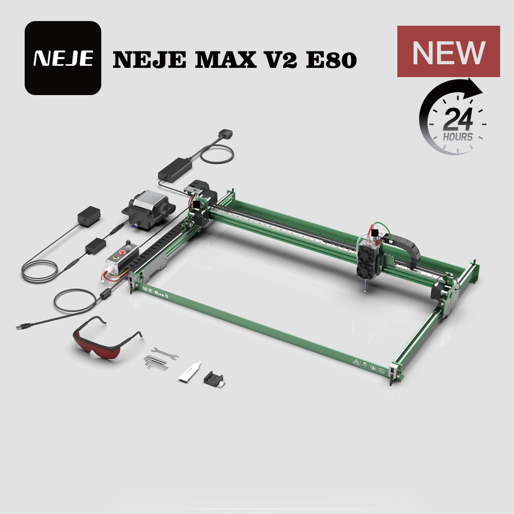 Graveur laser NEJE MAX V2 E80  - Industrial Laser Engraver For Metal avis et prix
