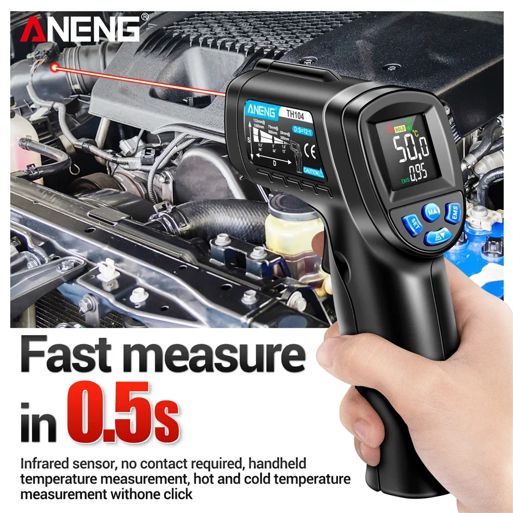 Thermomètre infrarouge industr - Industrial Laser Thermometer Gun avis et prix
